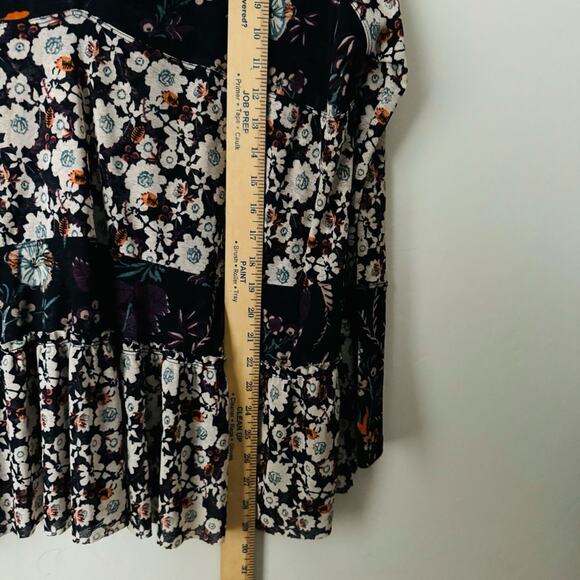 Free People Top Isabelle Floral Tunic woman’s XS - Picture 6 of 10